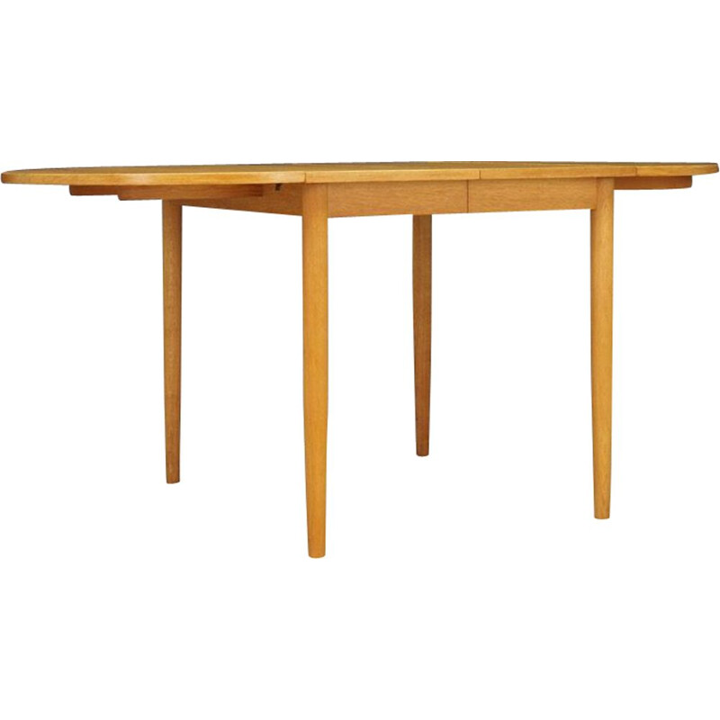 Vintage Danish Table in ash wood, 1960s 1970s 