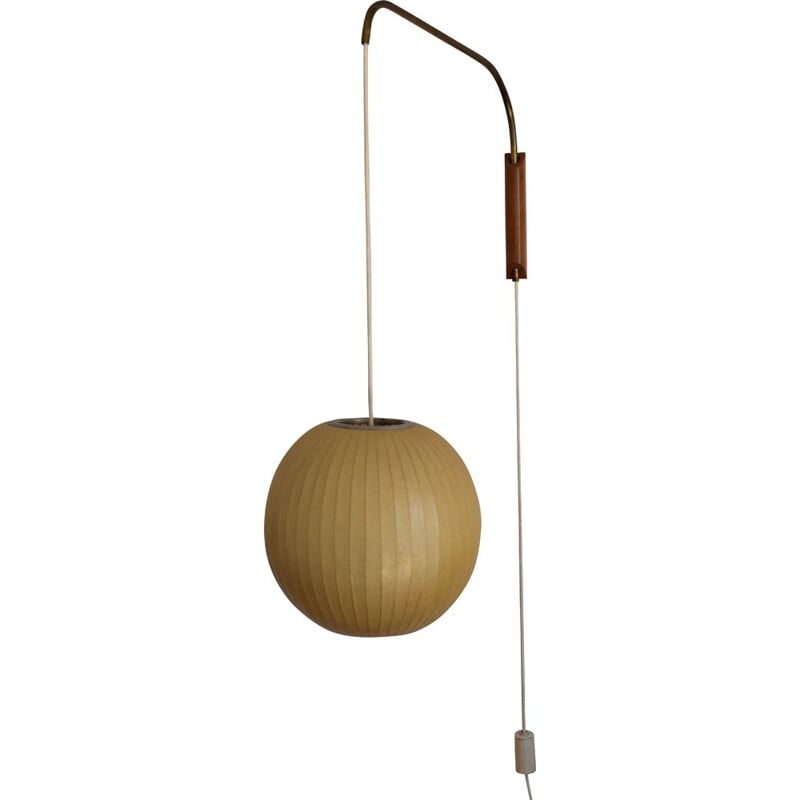 "Bubble" vintage counterbalanced wall light, by George Nelson, 1950