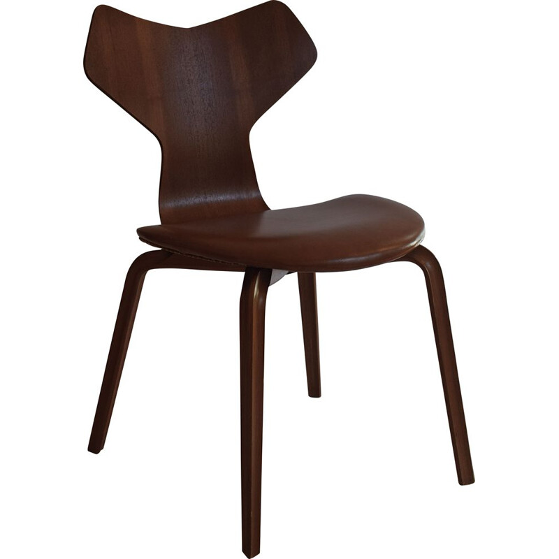 Vintage "Grand Prix" chair by Arne Jacobsen for Fritz Hansen, 1960s