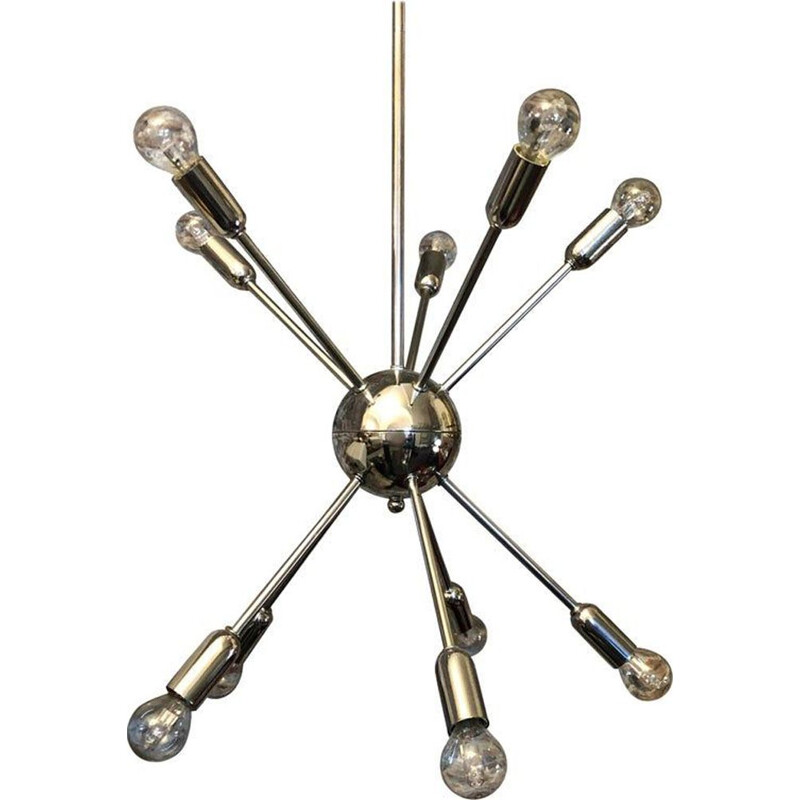 Vintage Sputnik chandelier, 1980s