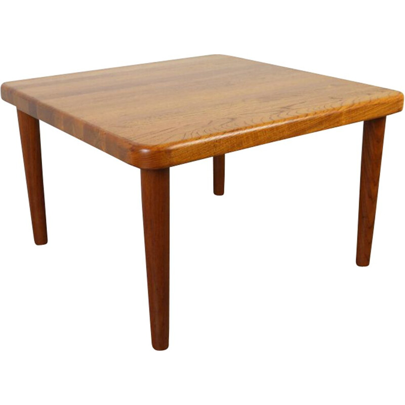 Vintage square teak coffee Table from Glostrup, Denmark, 1960s