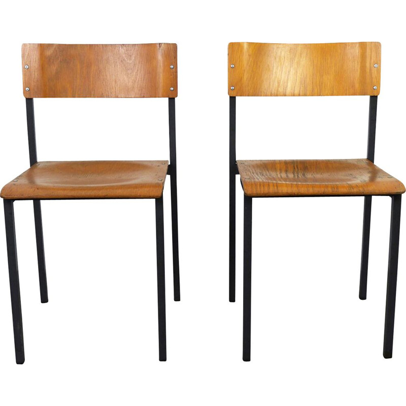 Pair of  vintage workshop chairs, Germany, 1960s