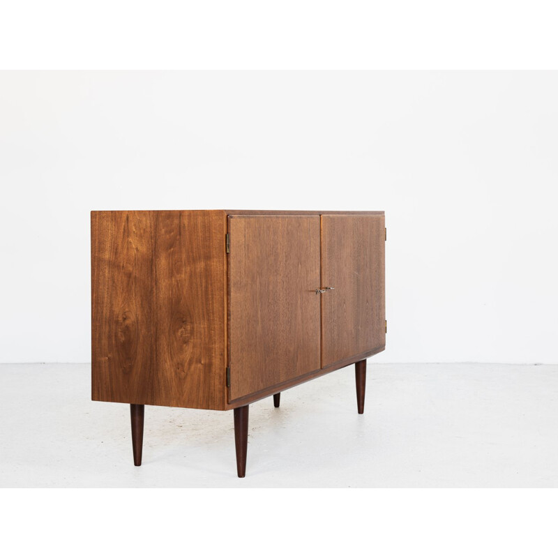 Danish vintage cupboard with 2 doors in teak by Hundevad, 1960s