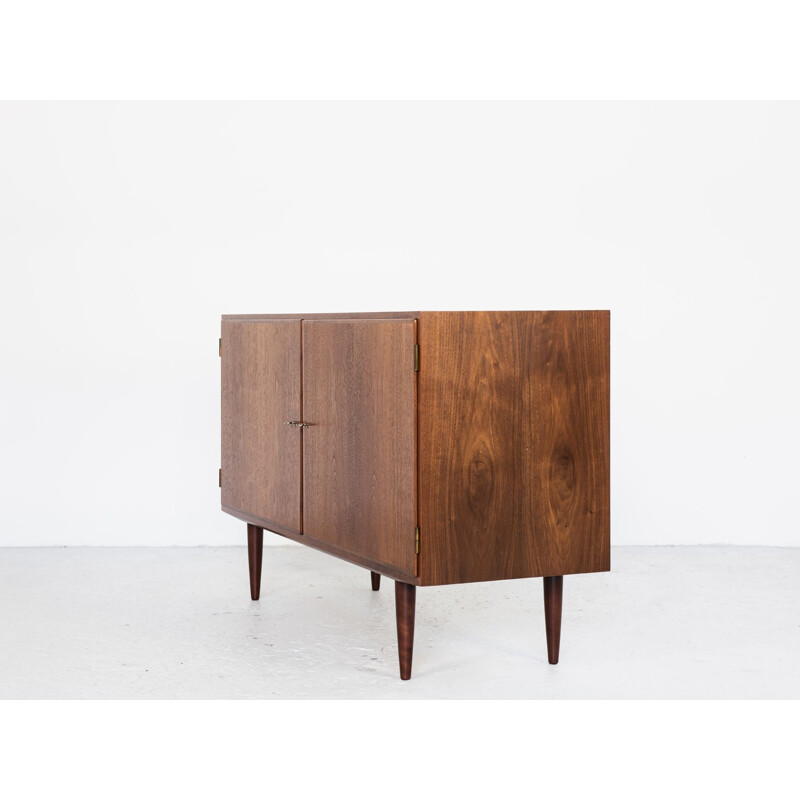 Danish vintage cupboard with 2 doors in teak by Hundevad, 1960s