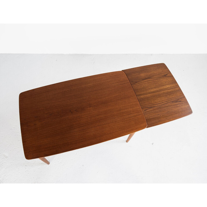 Vintage extendable table in teak and oak by Slagelse, 1950s