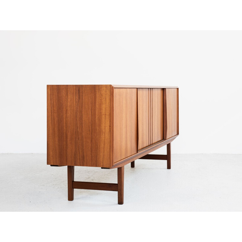 Danish vintage sideboard in teak by EW Bach for Sejling Skabe, 1960s