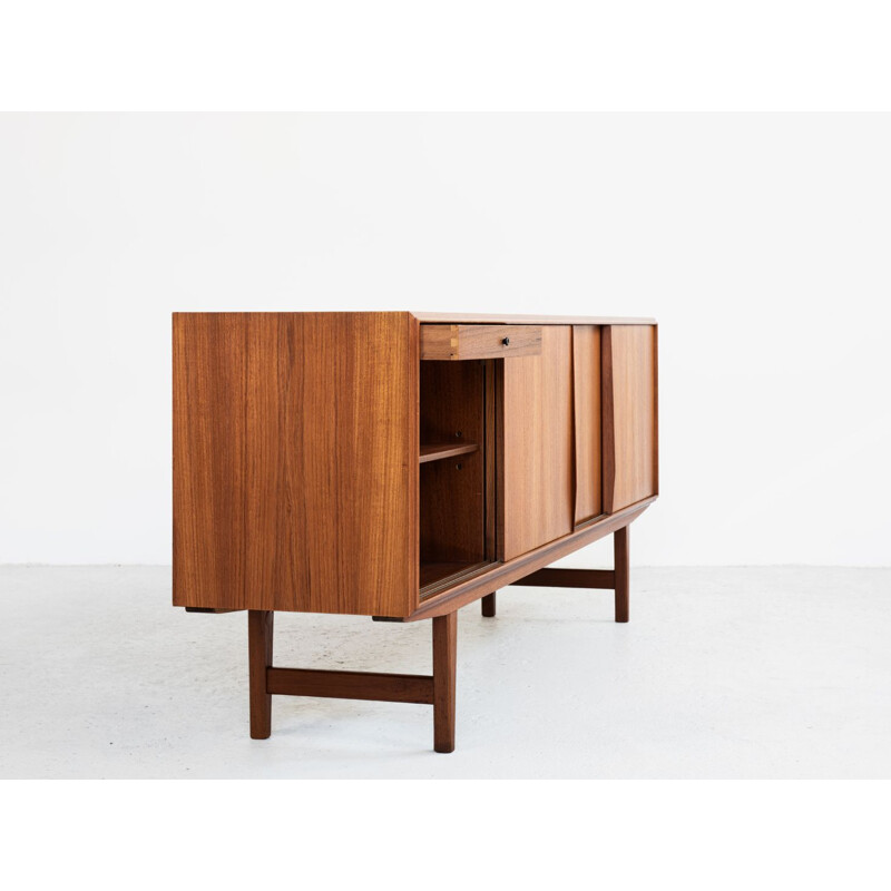 Danish vintage sideboard in teak by EW Bach for Sejling Skabe, 1960s