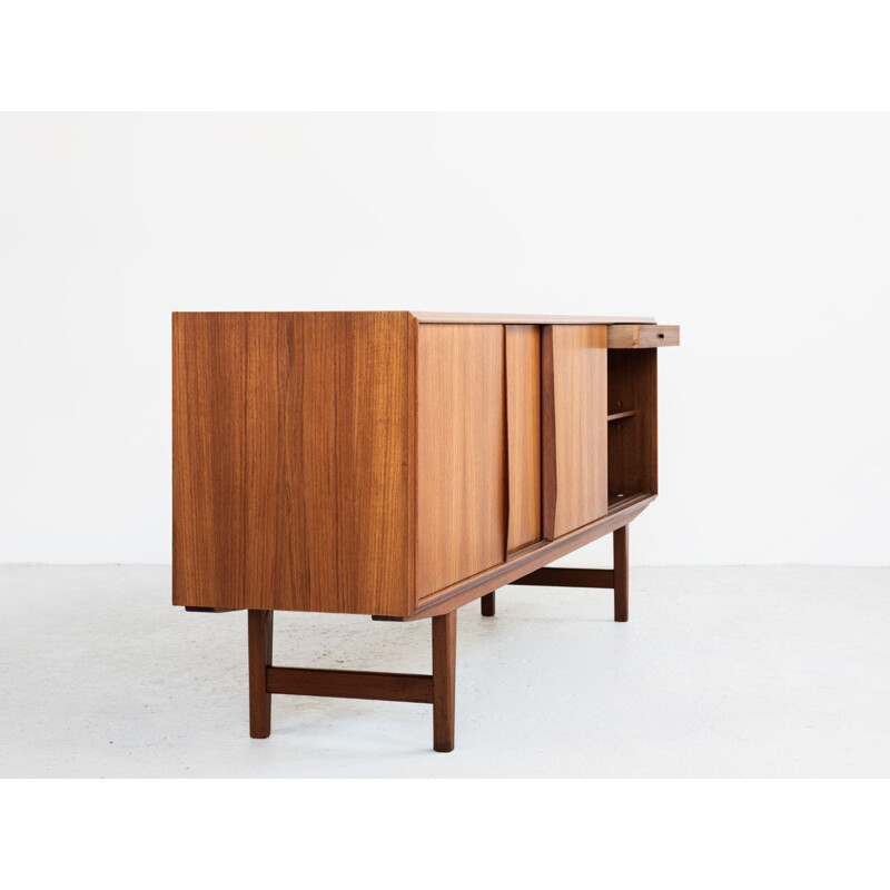 Danish vintage sideboard in teak by EW Bach for Sejling Skabe, 1960s