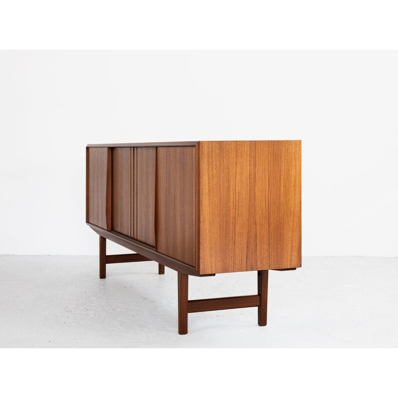 Danish vintage sideboard in teak by EW Bach for Sejling Skabe, 1960s