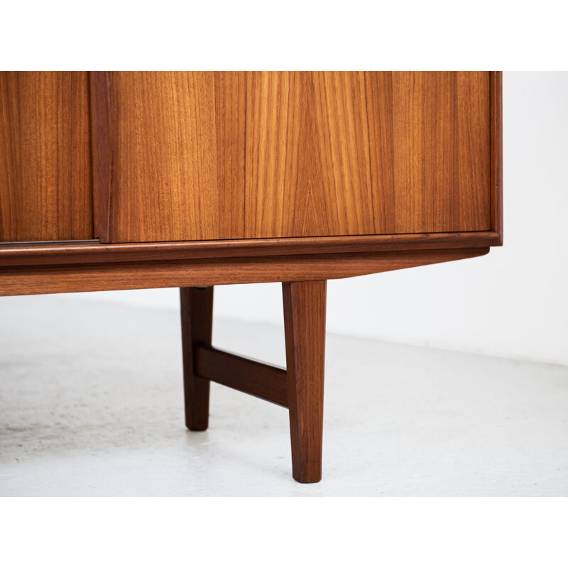 Danish vintage sideboard in teak by EW Bach for Sejling Skabe, 1960s