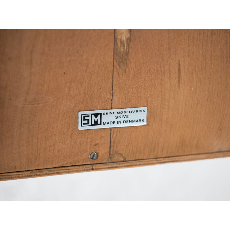 Large danish vintage sideboard in teak by HP Hansen for Skive, 1960s