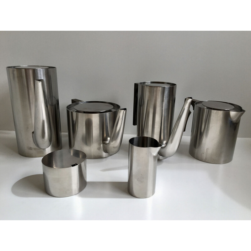 Vintage tea and coffee set by Arne Jacobsen for Stelton, 1960