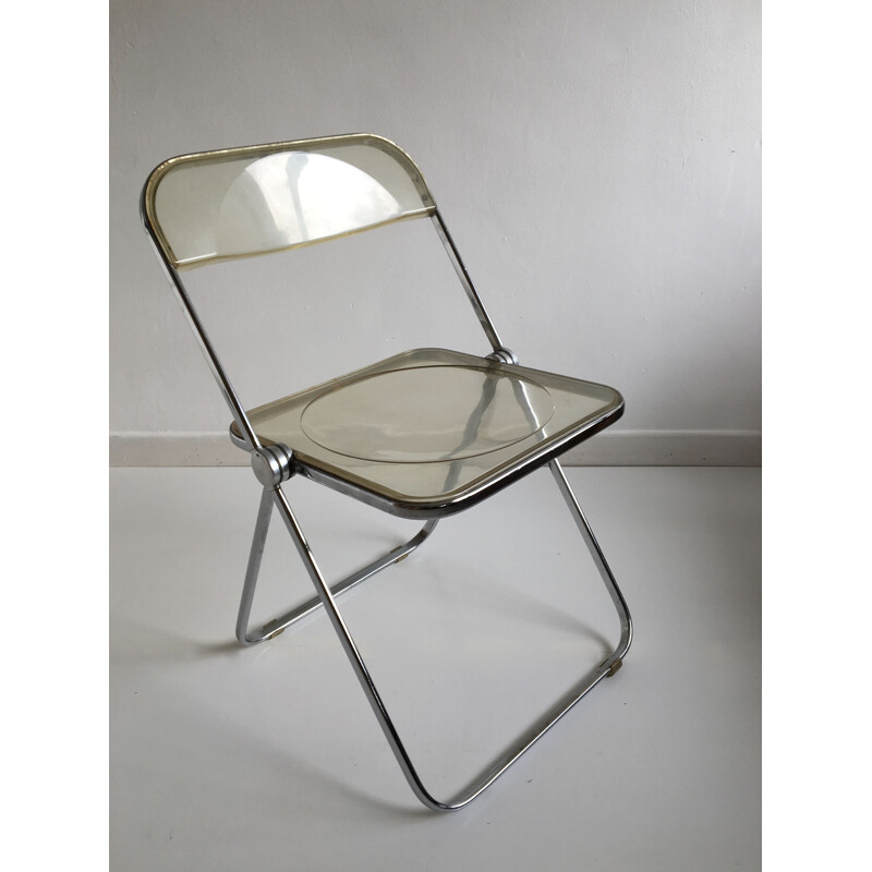 Vintage lucite chair by Giancarlo Piretti for Castelli, Italy, 1960s