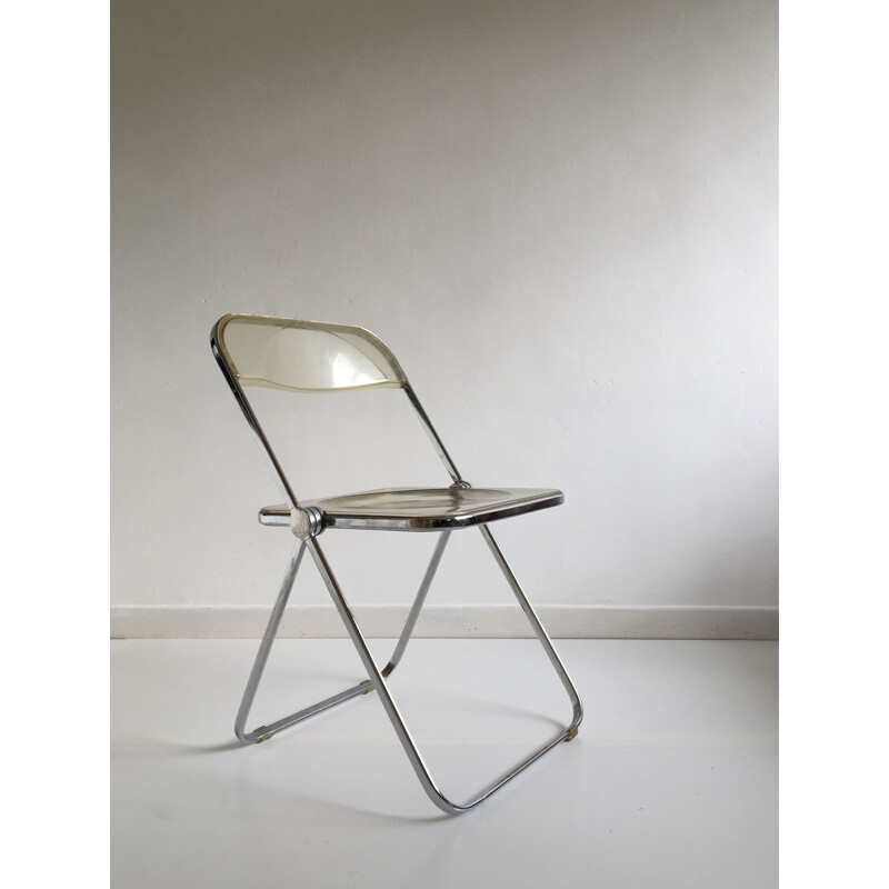 Vintage lucite chair by Giancarlo Piretti for Castelli, Italy, 1960s