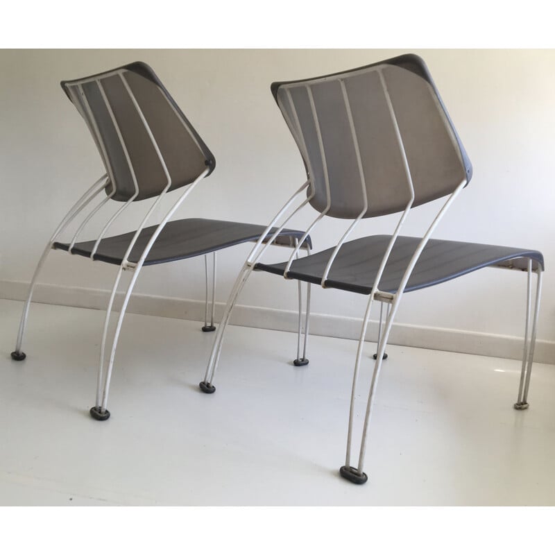Ensemble de 2 chaises vintage 'Hasslo' par Monika Mulder pour Ikea, 1990