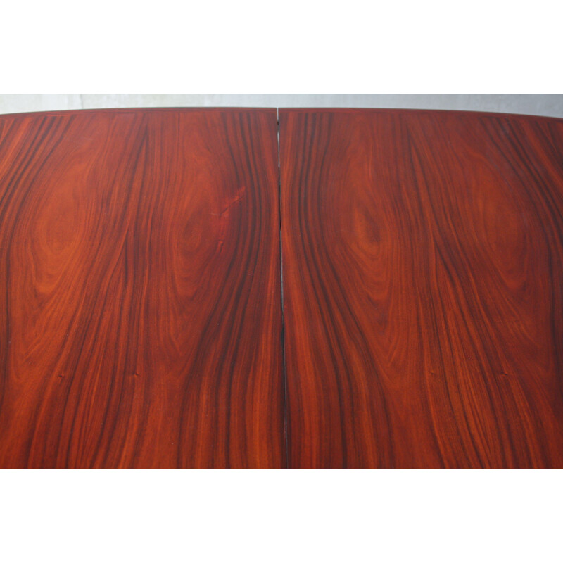 Oval unfoldable vintage dining table in rosewood, Denmark, 1960s