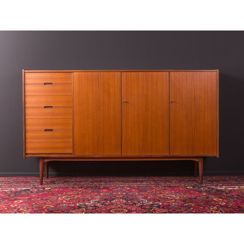 Vintage sideboard in teak veneer, Denmark, 1950s