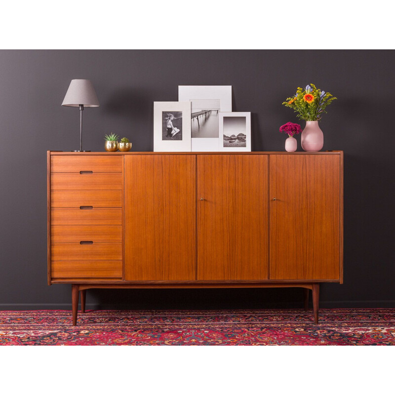 Vintage sideboard in teak veneer, Denmark, 1950s