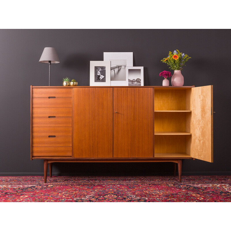 Vintage sideboard in teak veneer, Denmark, 1950s