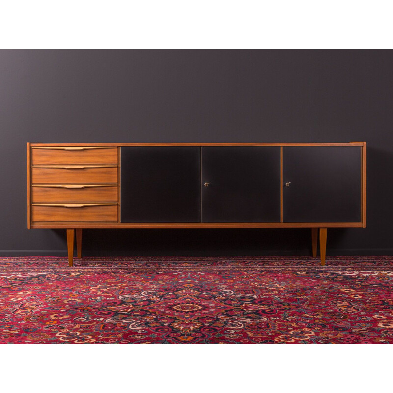 Vintage walnut sideboard with scandinavian design , Germany, 1960s