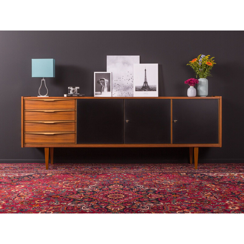 Vintage walnut sideboard with scandinavian design , Germany, 1960s