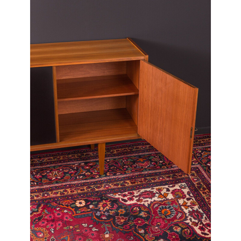 Vintage walnut sideboard with scandinavian design , Germany, 1960s