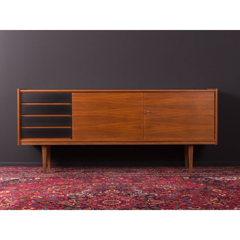 Vintage walnut and formica wood sideboard, Germany, 1960s