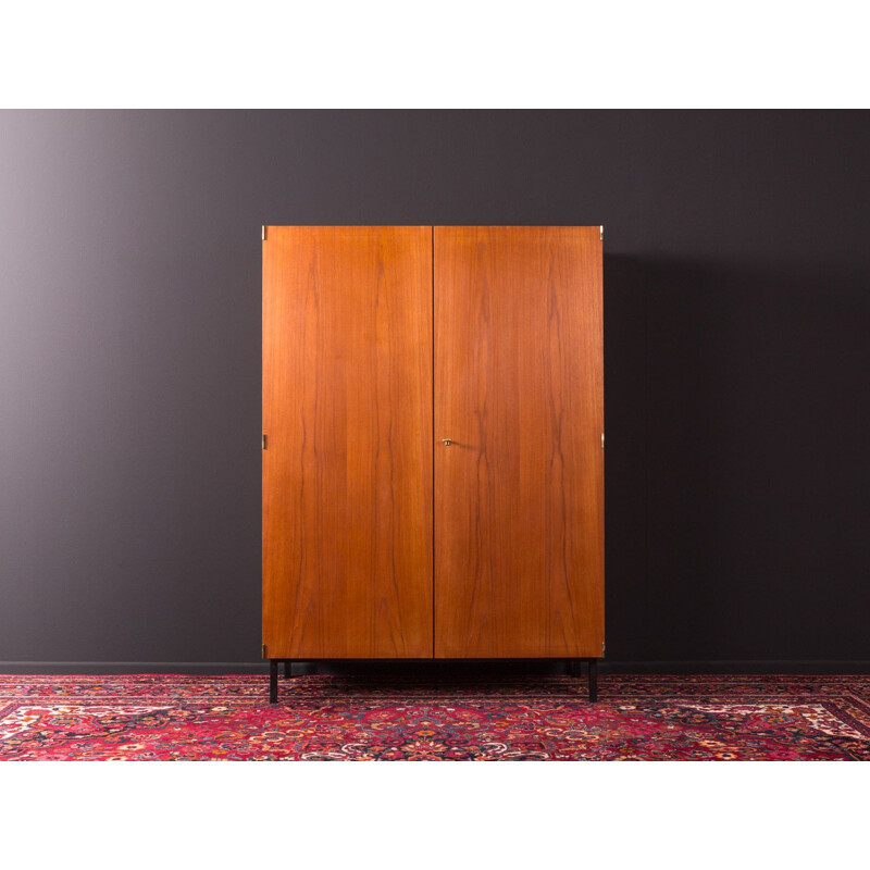 Vintage Scandinavian wardrobe in teak