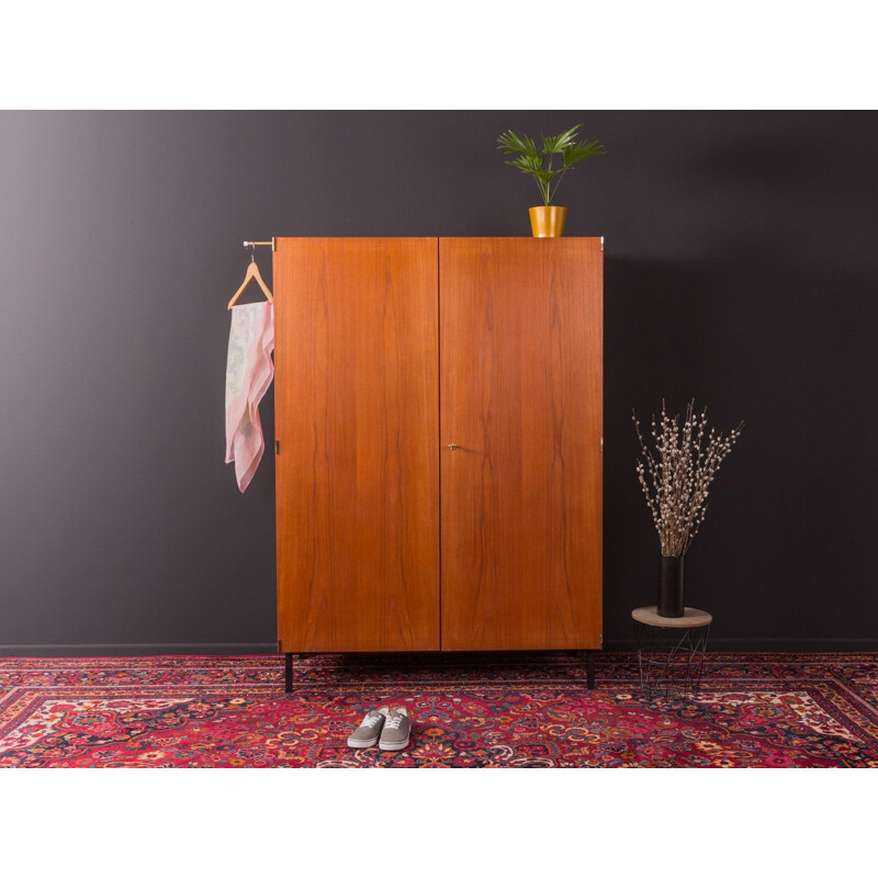 Vintage Scandinavian wardrobe in teak