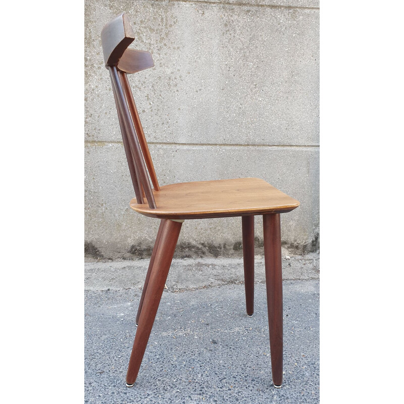 Pair of teak chairs by Poul Volther for Frem Rojle
