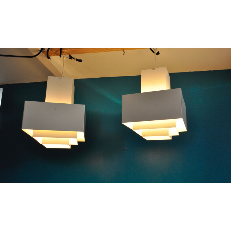 Pair of vintage C896 pendant lights by Hans-Agne Jakobsson