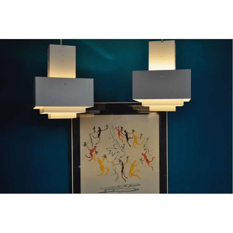 Pair of vintage C896 pendant lights by Hans-Agne Jakobsson