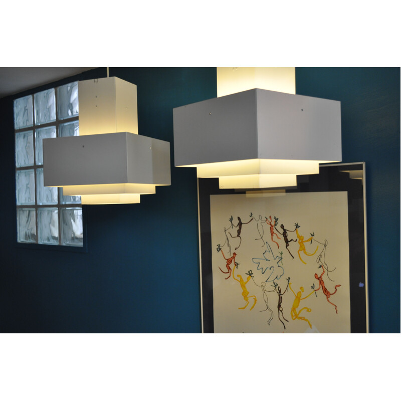 Pair of vintage C896 pendant lights by Hans-Agne Jakobsson