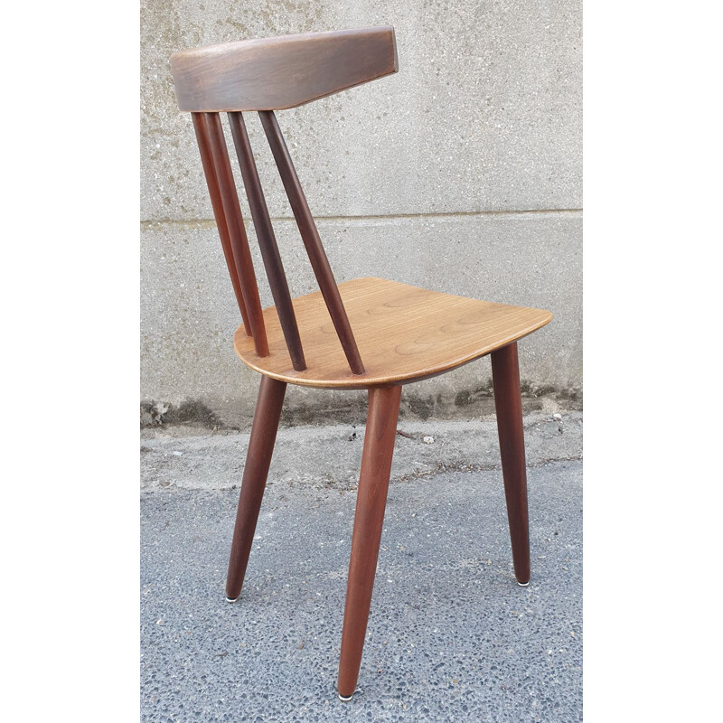 Pair of teak chairs by Poul Volther for Frem Rojle