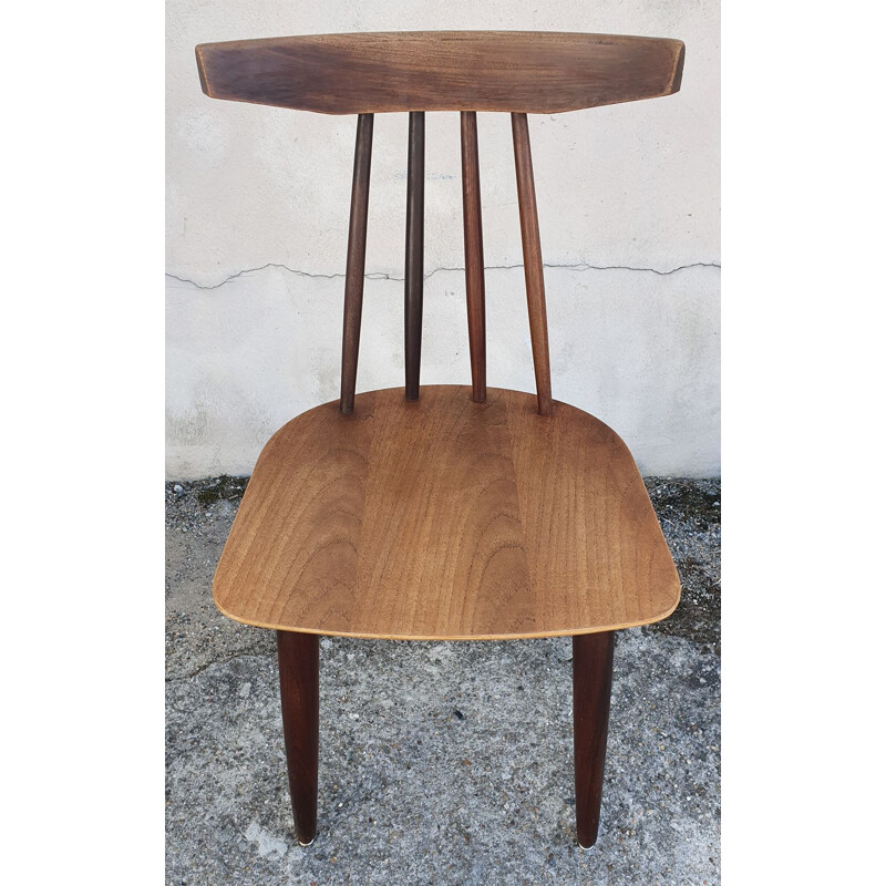 Pair of teak chairs by Poul Volther for Frem Rojle