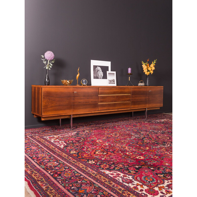 Long Vintage sideboard in rosewood, 1960s