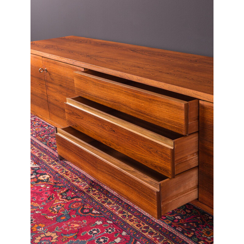 Long Vintage sideboard in rosewood, 1960s