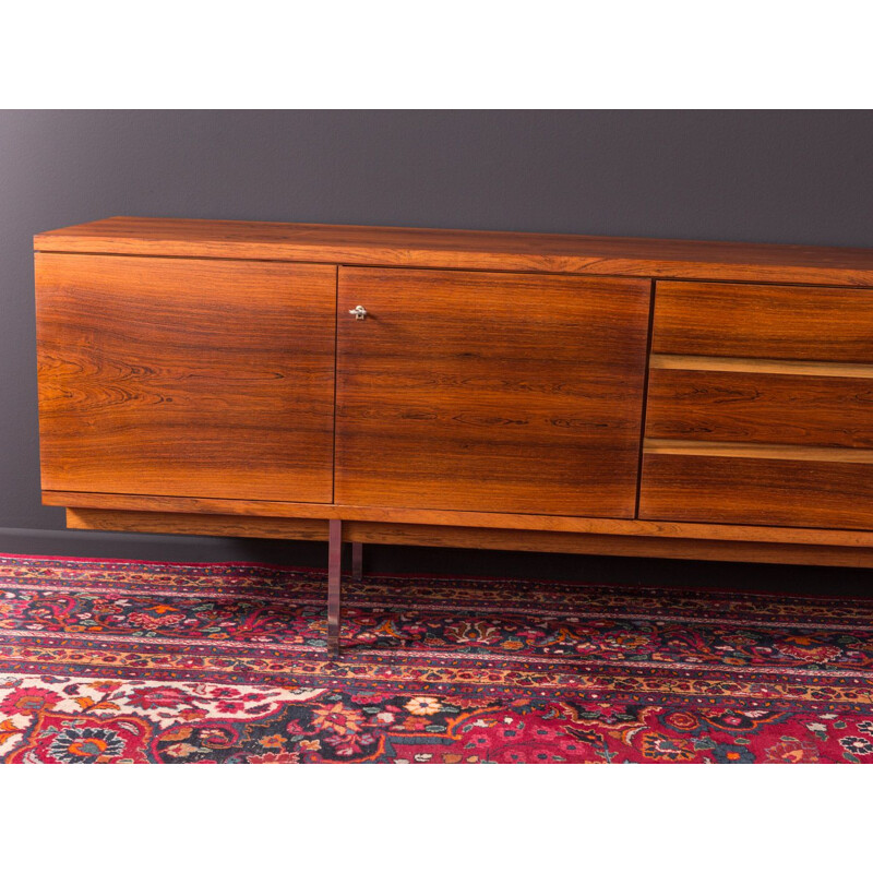 Long Vintage sideboard in rosewood, 1960s