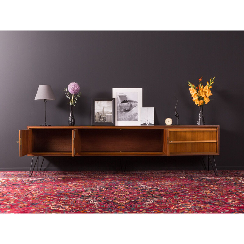 Walnut vintage sideboard, Germany, 1950s