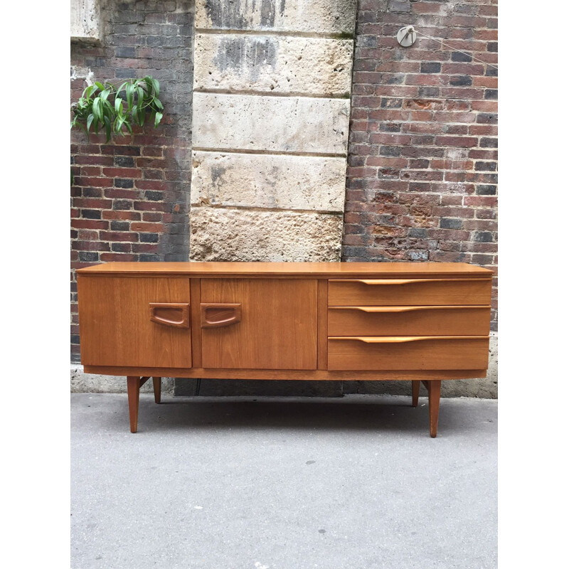 Curved vintage sideboard, 1960s