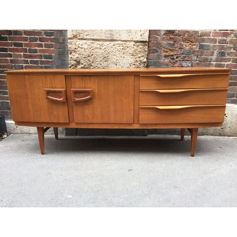 Curved vintage sideboard, 1960s