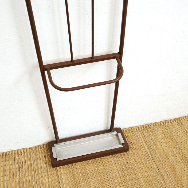 Large vintage coat rack with mirror, 1960s