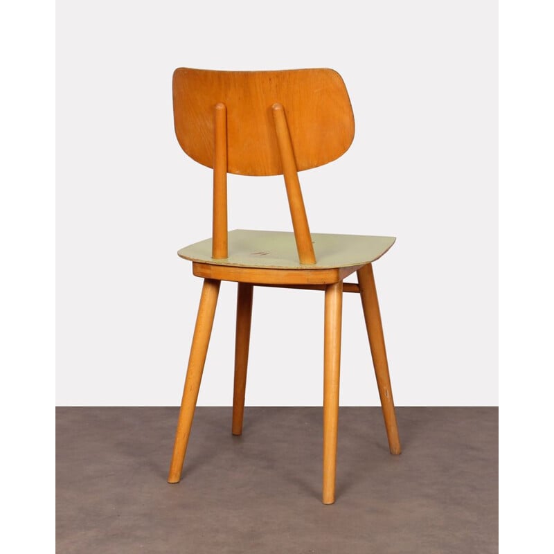 Vintage wooden chair by Ton, Czechoslovakia, 1960