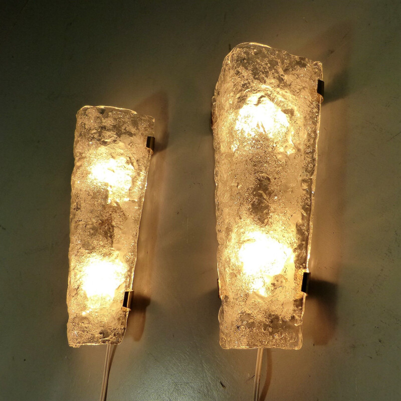 Set of 2 vintage wall lights by Egon Hillebrand for Hillebrand, Germany 1960s
