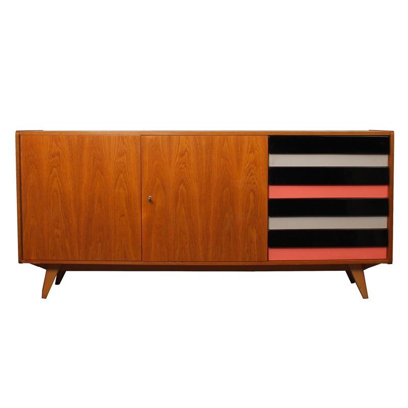 Vintage wooden chest of drawers by Jiri Jiroutek for Interier Praha, 1960s