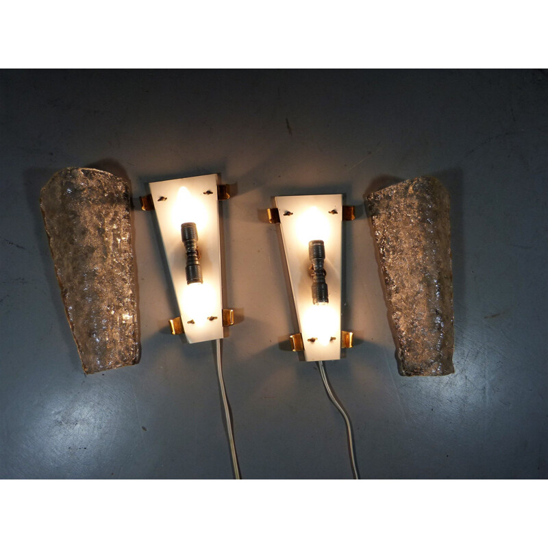 Set of 2 vintage wall lights by Egon Hillebrand for Hillebrand, Germany 1960s