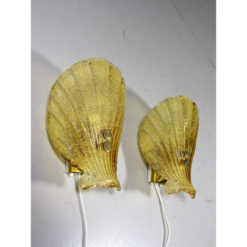 Set of 2 vintage wall lights by Sölken Leuchten, Germany, 1960s