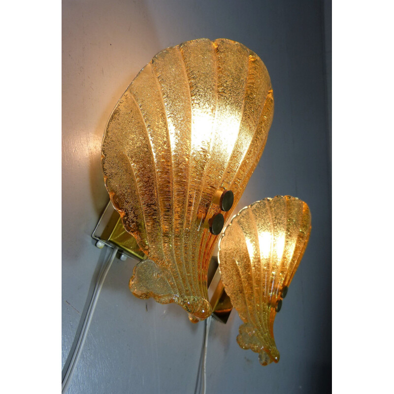 Set of 2 vintage wall lights by Sölken Leuchten, Germany, 1960s