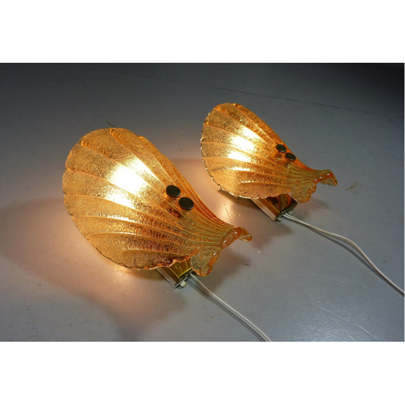 Set of 2 vintage wall lights by Sölken Leuchten, Germany, 1960s