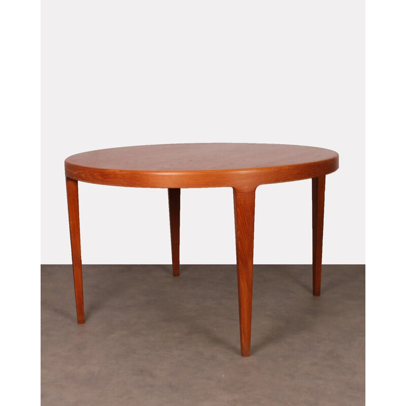 Round vintage dining table, Scandinavian design, 1960